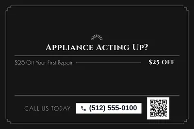 Art deco · Offer Menu: Appliance Acting Up?