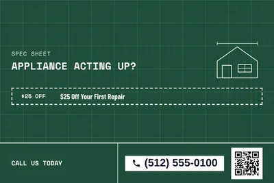 Blueprint · Coupon: Appliance Acting Up?