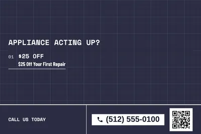 Blueprint · Offer Menu: Appliance Acting Up?