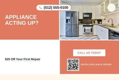 Bold Color Block · Checkerboard: Appliance Acting Up?
