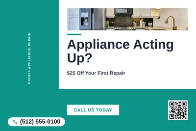 Bold Color Block · L-Shape Block: Appliance Acting Up?
