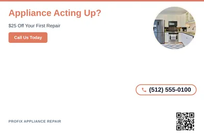 Clean Photo · Circle Photo Accent: Appliance Acting Up?