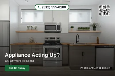 Clean Photo · Full Photo Overlay: Appliance Acting Up?