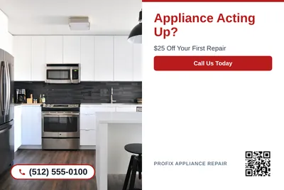 Clean Photo · Photo Left, Text Right: Appliance Acting Up?