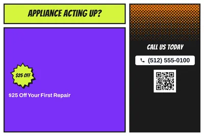 Comic pop · Offer Menu: Appliance Acting Up?