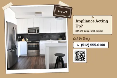 Kraft and stamp · Photo Hero: Appliance Acting Up?