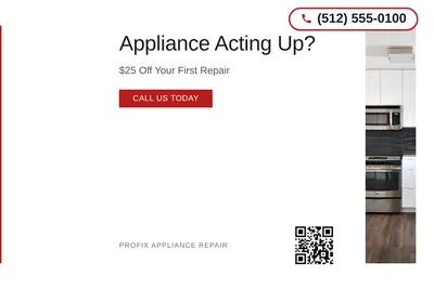 Minimal White · Left-Aligned Editorial: Appliance Acting Up?