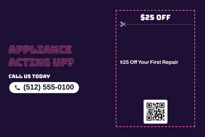Neon night · Coupon: Appliance Acting Up?