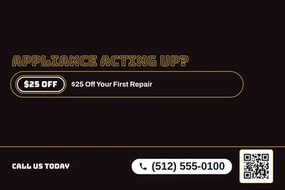 Neon night · Offer Menu: Appliance Acting Up?