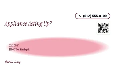 Soft watercolour · Offer Menu: Appliance Acting Up?