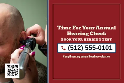 Vintage Americana · Phone Billboard: Time For Your Annual Hearing Check