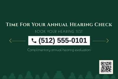 Art deco · Phone Billboard: Time For Your Annual Hearing Check