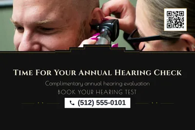 Art deco · Photo Hero: Time For Your Annual Hearing Check