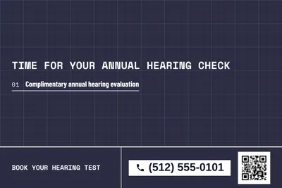Blueprint · Offer Menu: Time For Your Annual Hearing Check