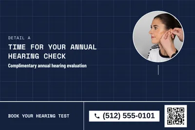 Blueprint · Photo Frame: Time For Your Annual Hearing Check