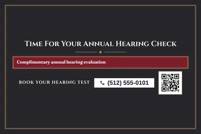 Classic · Offer Menu: Time For Your Annual Hearing Check