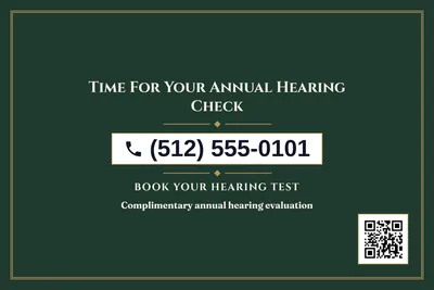 Classic · Phone Billboard: Time For Your Annual Hearing Check