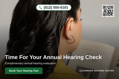 Clean Photo · Full Photo Overlay: Time For Your Annual Hearing Check