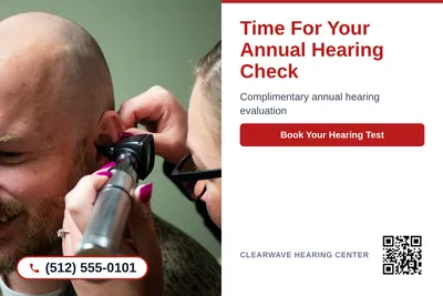 Clean Photo · Photo Left, Text Right: Time For Your Annual Hearing Check