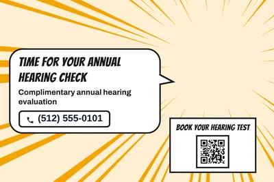 Comic pop · Big Offer: Time For Your Annual Hearing Check