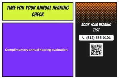 Comic pop · Offer Menu: Time For Your Annual Hearing Check
