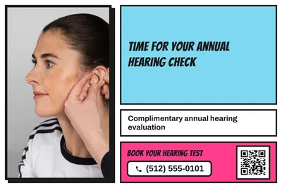 Comic pop · Photo Frame: Time For Your Annual Hearing Check