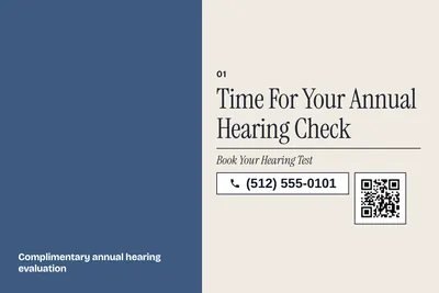 Contemporary · Big Offer: Time For Your Annual Hearing Check