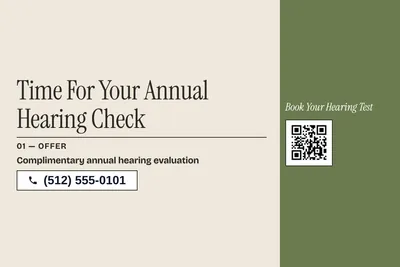 Contemporary · Checklist: Time For Your Annual Hearing Check