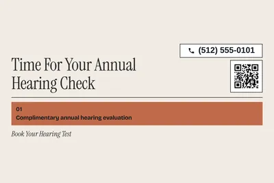 Contemporary · Offer Menu: Time For Your Annual Hearing Check