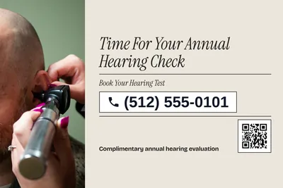 Contemporary · Phone Billboard: Time For Your Annual Hearing Check