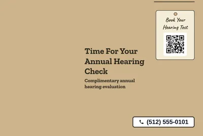 Kraft and stamp · Big Offer: Time For Your Annual Hearing Check