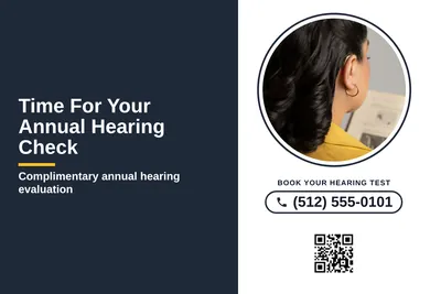 Local Offer · Split Panel: Time For Your Annual Hearing Check