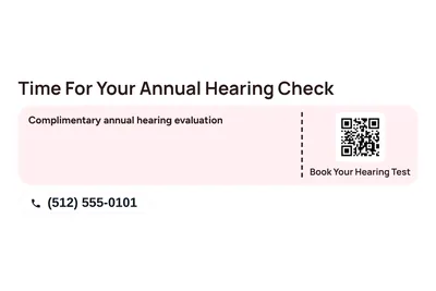 Modern · Coupon: Time For Your Annual Hearing Check