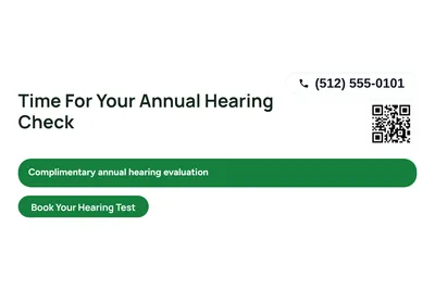 Modern · Offer Menu: Time For Your Annual Hearing Check