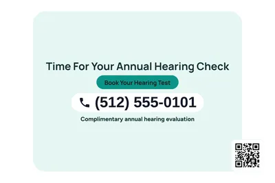 Modern · Phone Billboard: Time For Your Annual Hearing Check