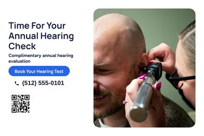 Modern · Photo Hero: Time For Your Annual Hearing Check