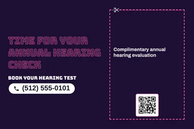 Neon night · Coupon: Time For Your Annual Hearing Check