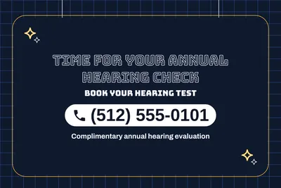 Neon night · Phone Billboard: Time For Your Annual Hearing Check