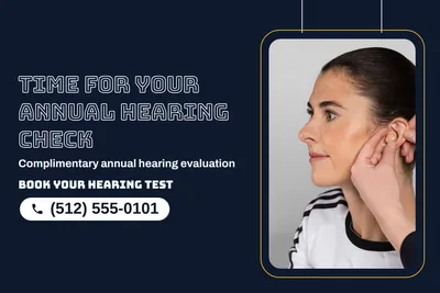 Neon night · Photo Frame: Time For Your Annual Hearing Check