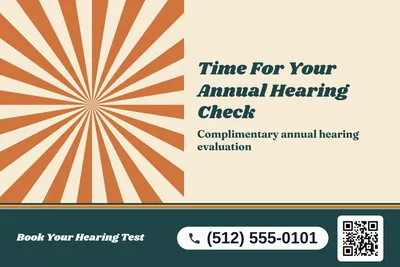 Retro 70s · Big Offer: Time For Your Annual Hearing Check