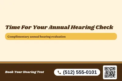 Retro 70s · Offer Menu: Time For Your Annual Hearing Check