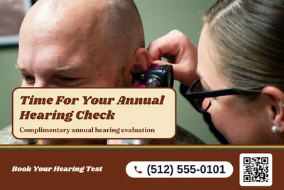 Retro 70s · Photo Hero: Time For Your Annual Hearing Check