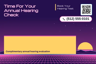 Synthwave · Offer Menu: Time For Your Annual Hearing Check