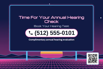 Synthwave · Phone Billboard: Time For Your Annual Hearing Check