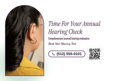 Soft watercolour · Checklist: Time For Your Annual Hearing Check