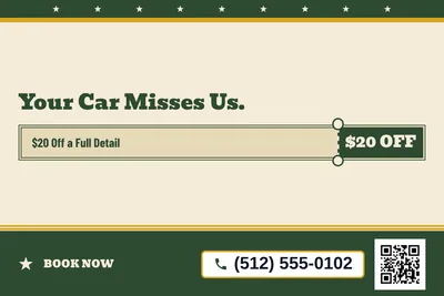 Vintage Americana · Coupon: Your Car Misses Us.