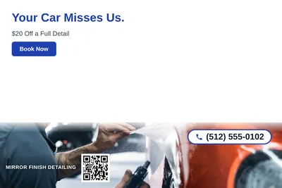 Clean Photo · Photo Bottom Strip: Your Car Misses Us.
