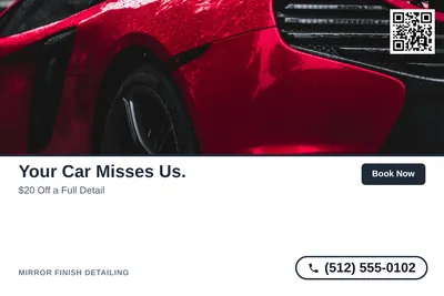 Clean Photo · Photo Top, Text Bottom: Your Car Misses Us.