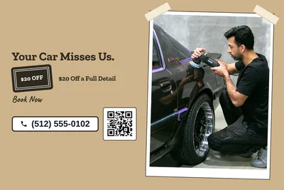 Kraft and stamp · Split: Your Car Misses Us.