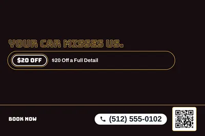 Neon night · Offer Menu: Your Car Misses Us.